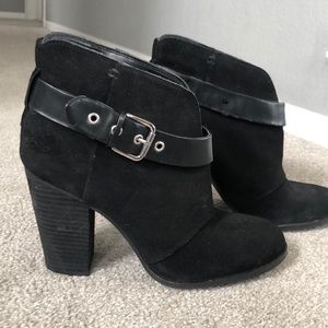 BCBG black booties